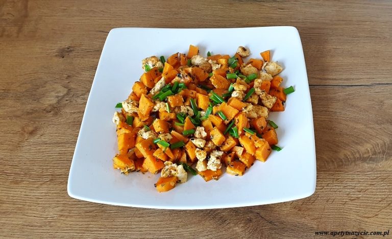 Bataty z patelni z kurczakiem